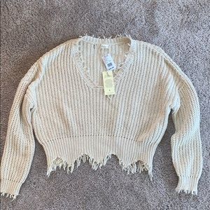 Cropped Knit Sweater